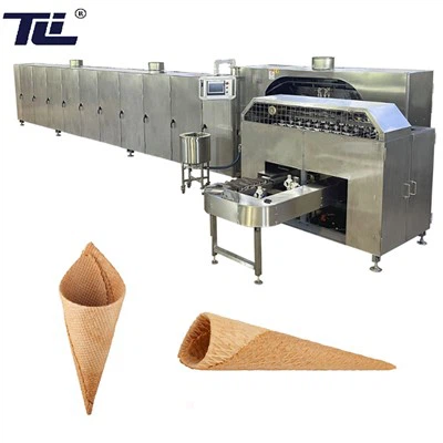 Automatisk glassvåffelstrutmaskin