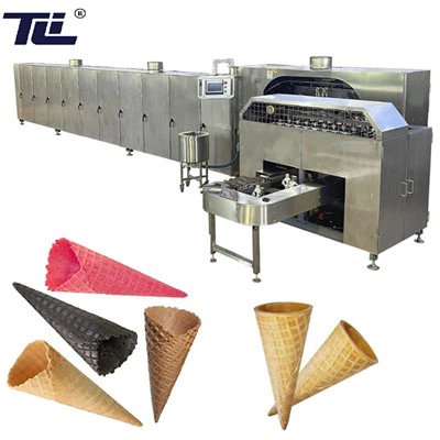 Helautomatisk våffelkonmaskin