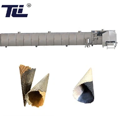 Tvåfärgad glasstrutsmaskin